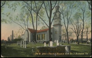 Old St. John's Church, Broad & 25th Sts., Richmond, VA. 1915 Richmond posting