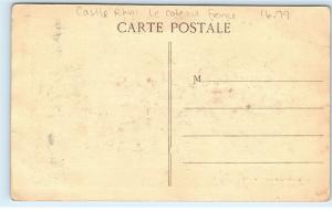 *Chateau de Rhins Castle Le Coteau France Artist Drawing Vintage Postcard C49