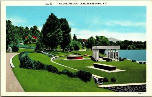 Colonades Lake Junalucka NC North Carolina WB Postcard DB UNP Unused 