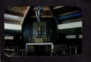 NY Chapel Marist Brothers Marian College Poughkeepsie New York Postcard Catholic