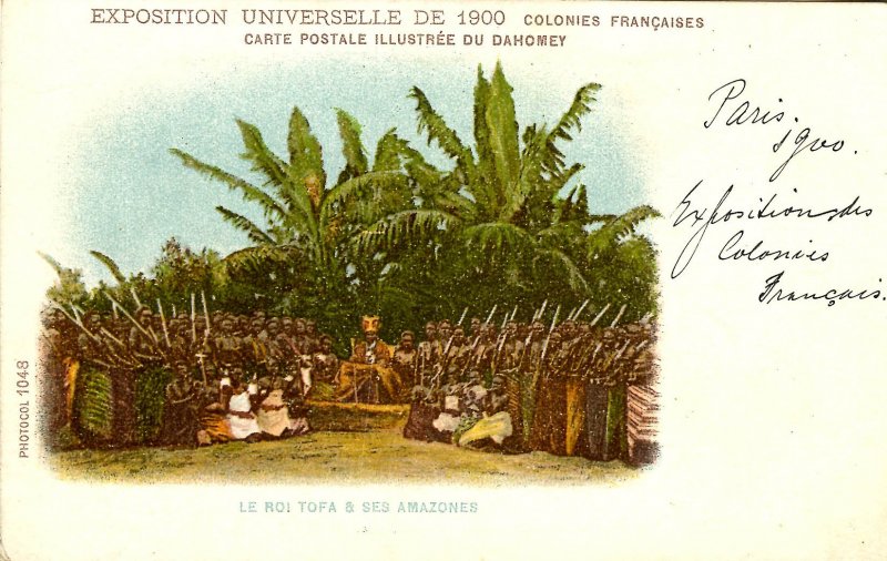 France - Paris, Exposition Universelle de 1900. King Tofa & The Amazons