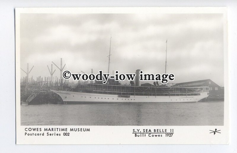 pp2010 - Cowes Maritime Museum, S.Y.Sea Belle 11, built 1927 - Pamlin postcard