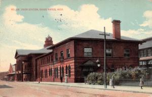 Grand Rapids Michigan 1916 Postcard Union Station Train Railroad Depot