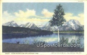 Teton Mountains - Jackson Lake, Wyoming WY  