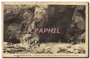 Old Postcard The Pointe Du Raz The Great Cave of & # 39Est of Trepassey Regio...