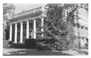 H91/ Eugene University of Oregon RPPC Postcard c1950s Johnson Hall 112