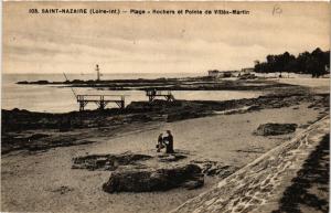 CPA St-NAZAIRE - Plage-ROCHErs et Pointe de Villes-MARTIN (589914)