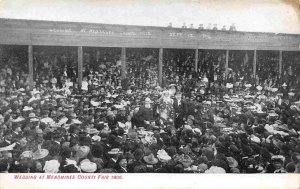 Wedding at Menominee County Fair Michigan 1906 postcard