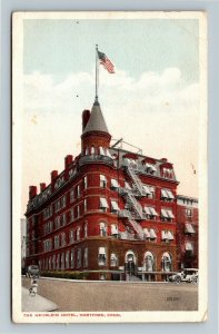 Hartford CT-Connecticut, Heublein Hotel Period Cars, Kids Vintage c1916 Postcard