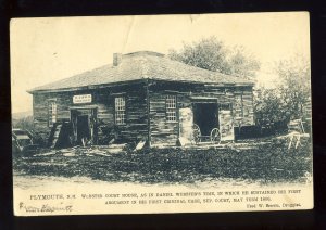 Plymouth, New Hampshire/NH Postcard, Webster Court House, 1907!