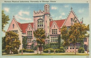 Vintage Postcard Ryerson Physical Laboratory Building University Of Chicago ILL