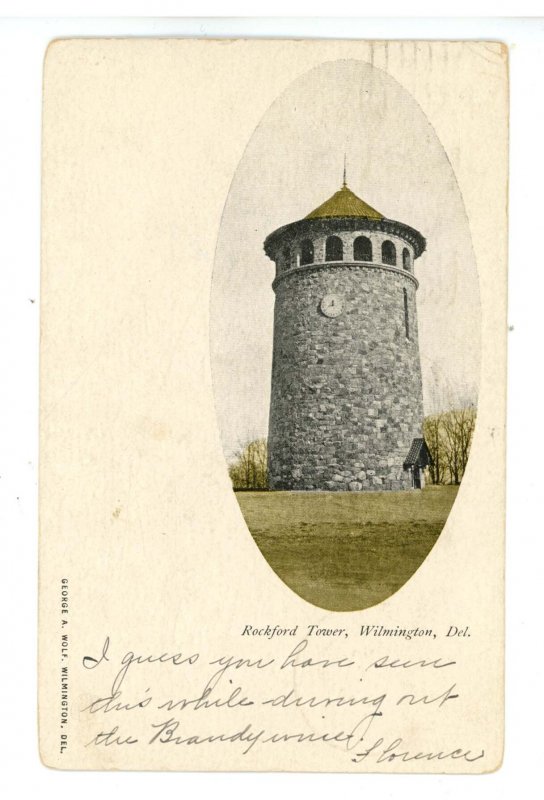 DE - Wilmington. Rockford Park, Water Tower ca 1906