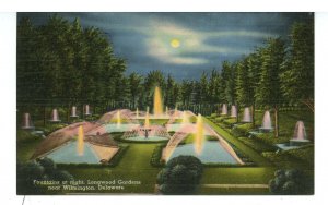 PA - Kennett Square. Longwood Gardens, Fountains at Night