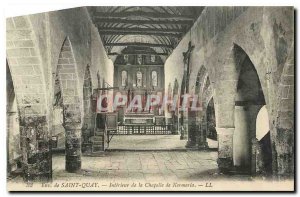 Postcard Old Env Saint Quay Interior of the Chapel of Kermiria