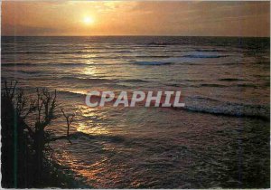 Modern Postcard Atlantic Coast Sunset