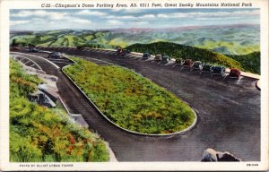 Postcard TN Great Smoky Mountain Natl Pk - Clingman's Dome Parking Area