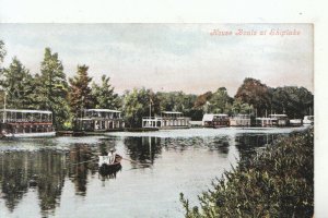 Oxfordshire Postcard - House Boats at Shiplake - Ref 15725A