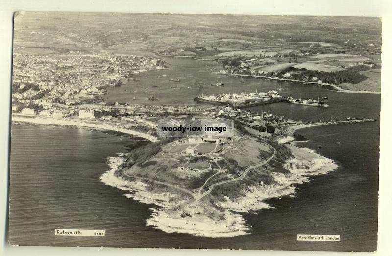 tp3550 - Aerial View of Falmouth , Cornwall - postcard