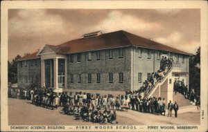 Piney Woods Mississippi MS School Domestic Science Bldg Vintage Postcard