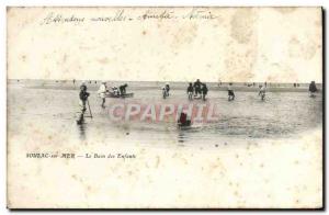 Old Postcard Soulac Sur Mer The bathing children