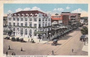 Florida St Petersburg Central Avenue Looking West Curteich sk6061