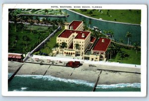 1940 Miami Beach Florida Vintage Postcard Hotel Wofford Exterior View Building