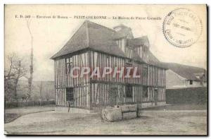 Old Postcard Environs de Rouen Petit Couronne La Maison Pierre Corneille