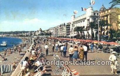 La Cote D'Azur Nice, France, Carte, 1964 