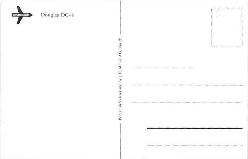 5106 Swissair, Douglas DC-8, in the air