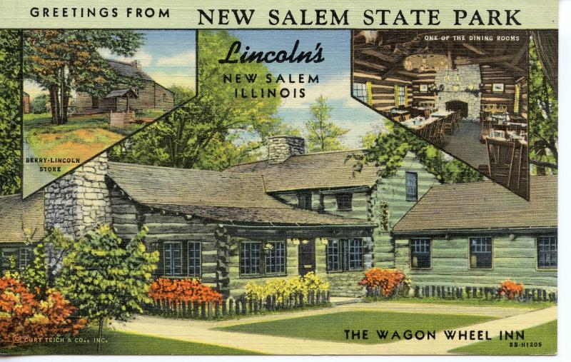 Us Pc519 New Salem State Park The Wagon Wheel Inn Hippostcard