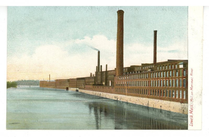 MA - Lowell. Mill on the Merrimac River