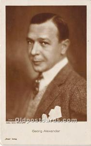 Georg Alexander Theater Actor / Actress Unused 