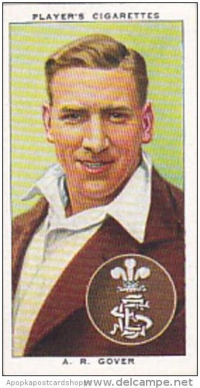 Player Cigarette Card Cricketers 1938 No 11 A R Gover Surrey &  England