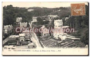 Old Postcard Villers Sur Mer Route De Dives And Villas