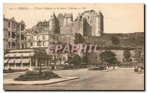 Old Postcard Dieppe Hotel Regina and the old Chateau