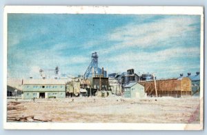 1948 Carlsbad New Mexico NM Postcard Potash Co America Shaft Refinery Building