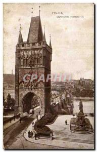 Old Postcard Praha Czech Staromestska mortecka vaz