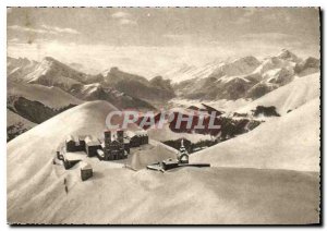 Postcard Modern Pilgrimage N D Salette winter landscape in the quiet heights