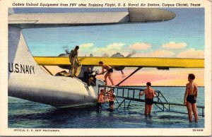 Linen PC Cadets Unload PBV Training Flight Naval Air Station Corpus Christi, TX