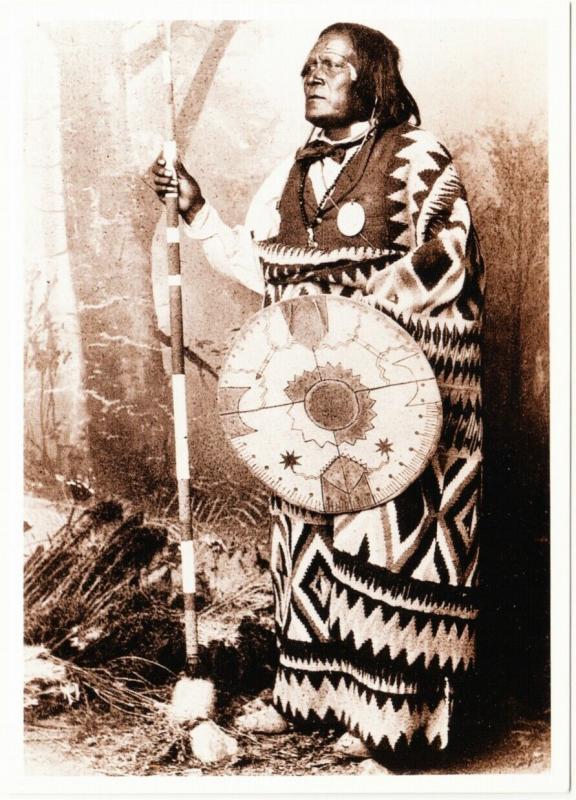 San Juan Mescalero Apache Chief 1883 Native American Modern Postcard