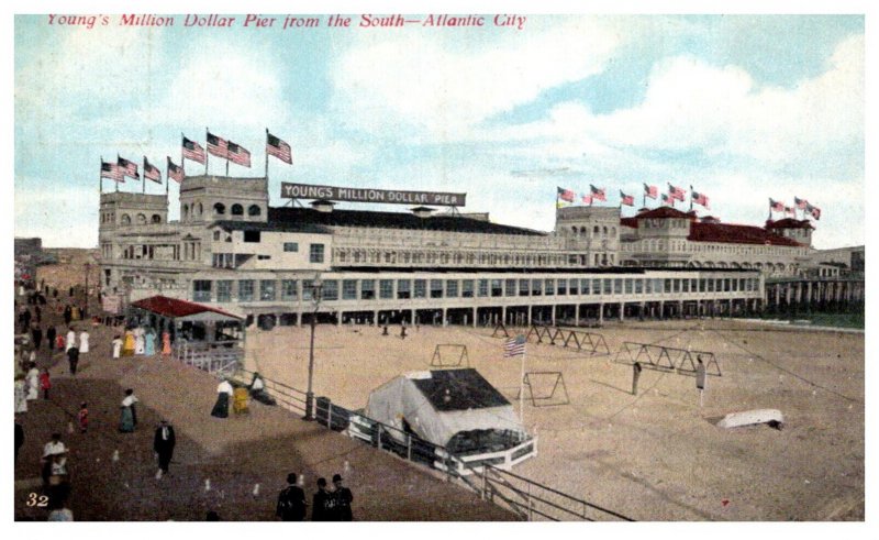 New Jersey Atlantic City  Young's Million $ Pier from South