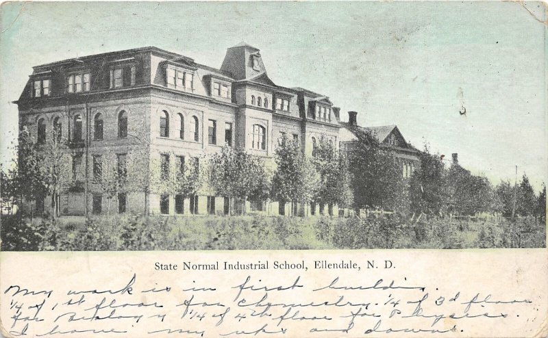 F82/ Ellendale North Dakota Postcard 909 State Normal Industrial School