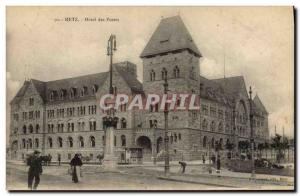 Old Postcard Metz Post Hotel Post