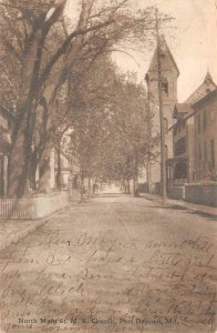 NORTH MAIN STREET METHODIST CHURCH PORT DEPOSIT MARYLAND POSTCARD (c. 1910)