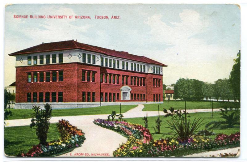 Science Building University of Arizona Tucson AZ 1910c postcard