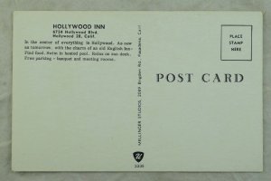 1950's-60's Hollywood Inn., Hollywood 28, Cal. Vintage Postcard P101