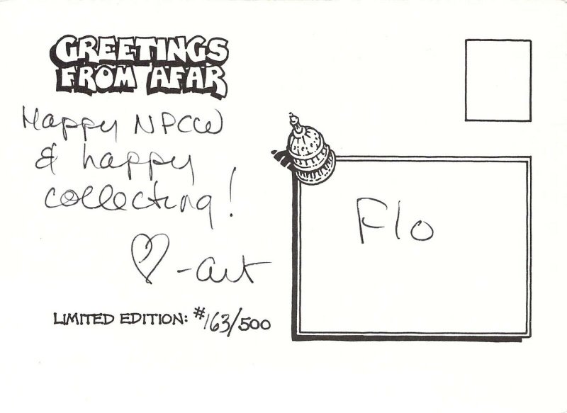 1993 Rick Geary Artist, Bill Clinton, in DC,  NPCW, Signed,Postcard 
