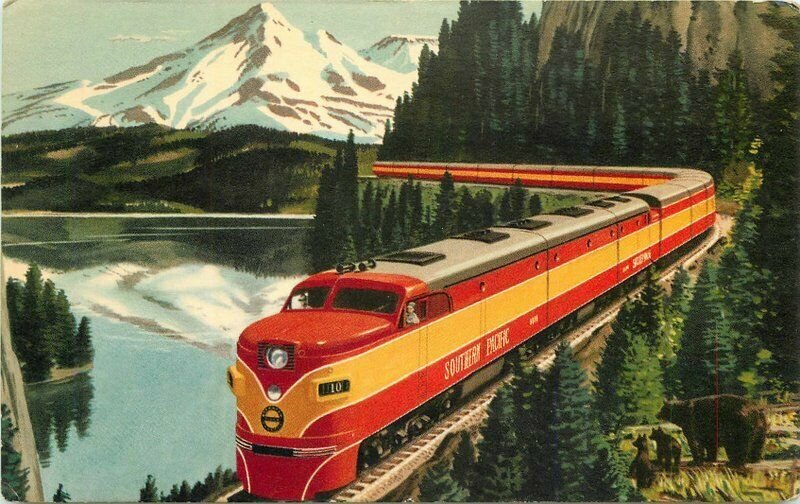 1950s train travel