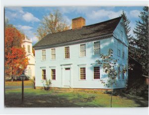 Postcard The Wells-Thorn House, Historic Deerfield, Massachusetts