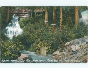 Divided-Back WATERFALL Mount Shasta Springs - Near Dunsmuir & Mccloud CA E4635